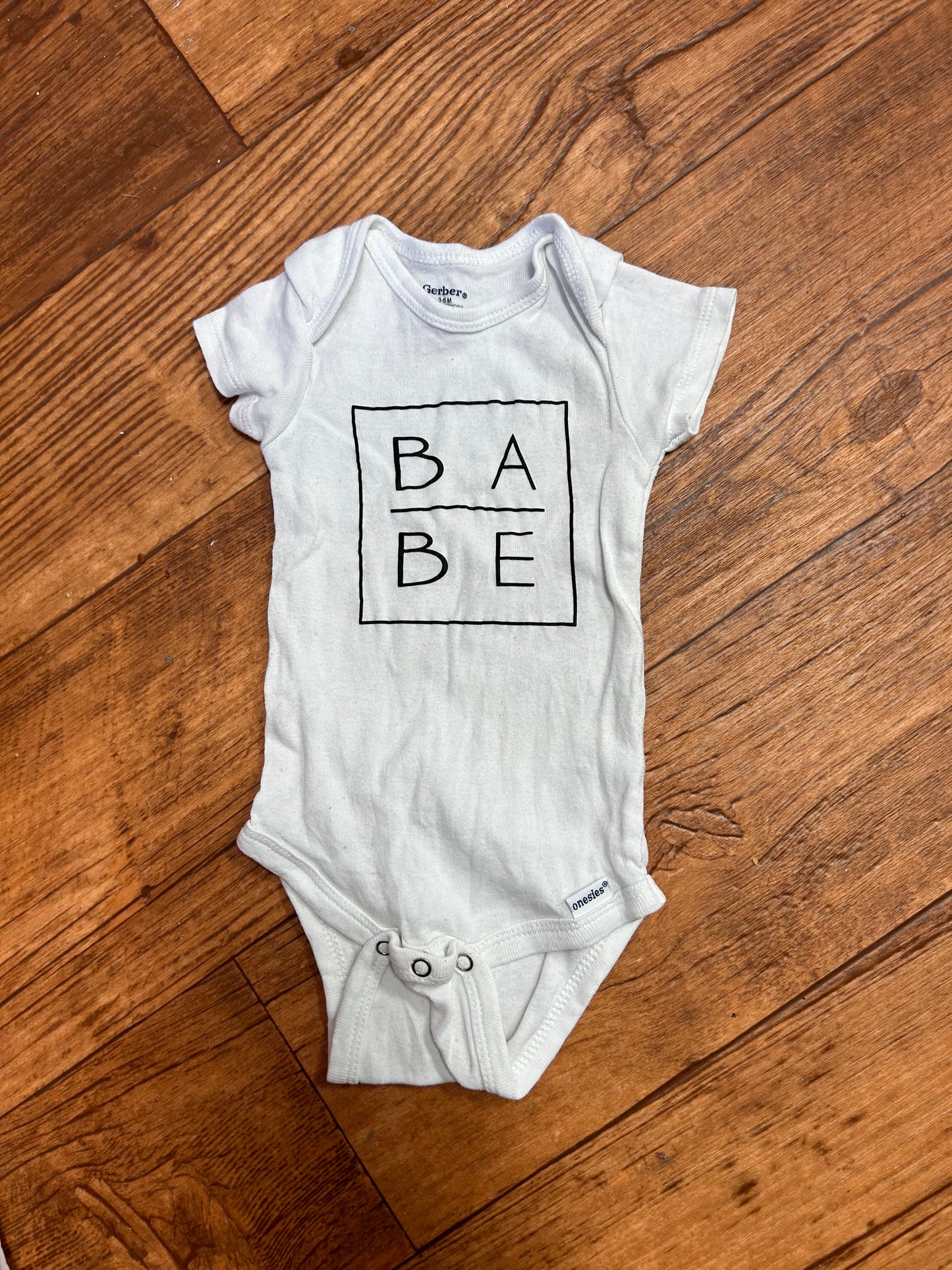 Gerber 3/6m babe onesie