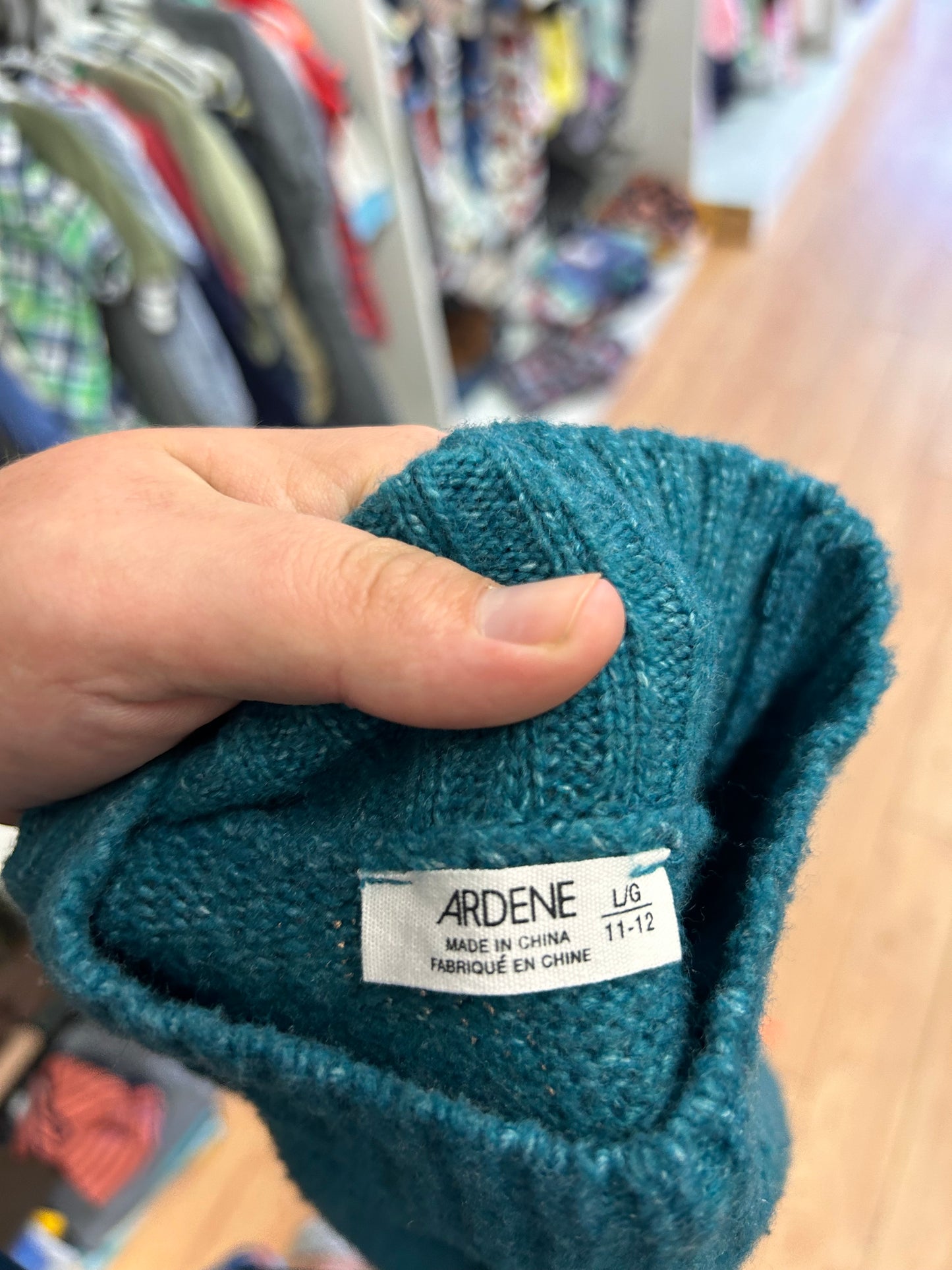 Ardene youth 11/12 teal knit tunic