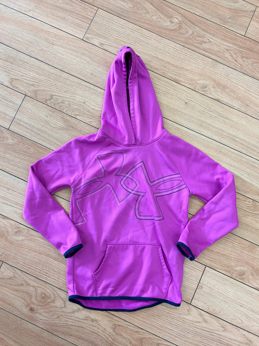 Under armour youth medium pink hoodie