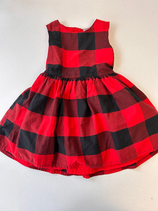 Carters 24m red gingham formal dress