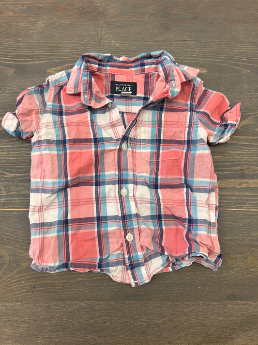 Children’s place 2t pink button up shirt