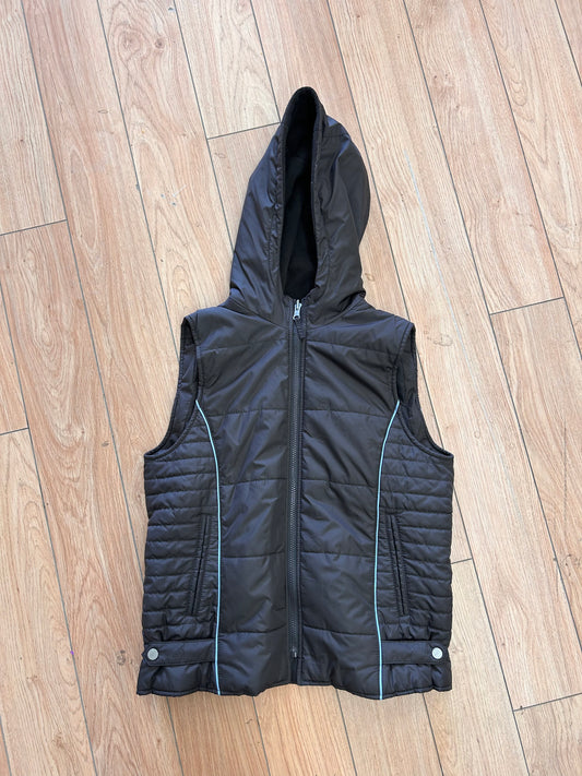 White mountain medium brown puffer vest