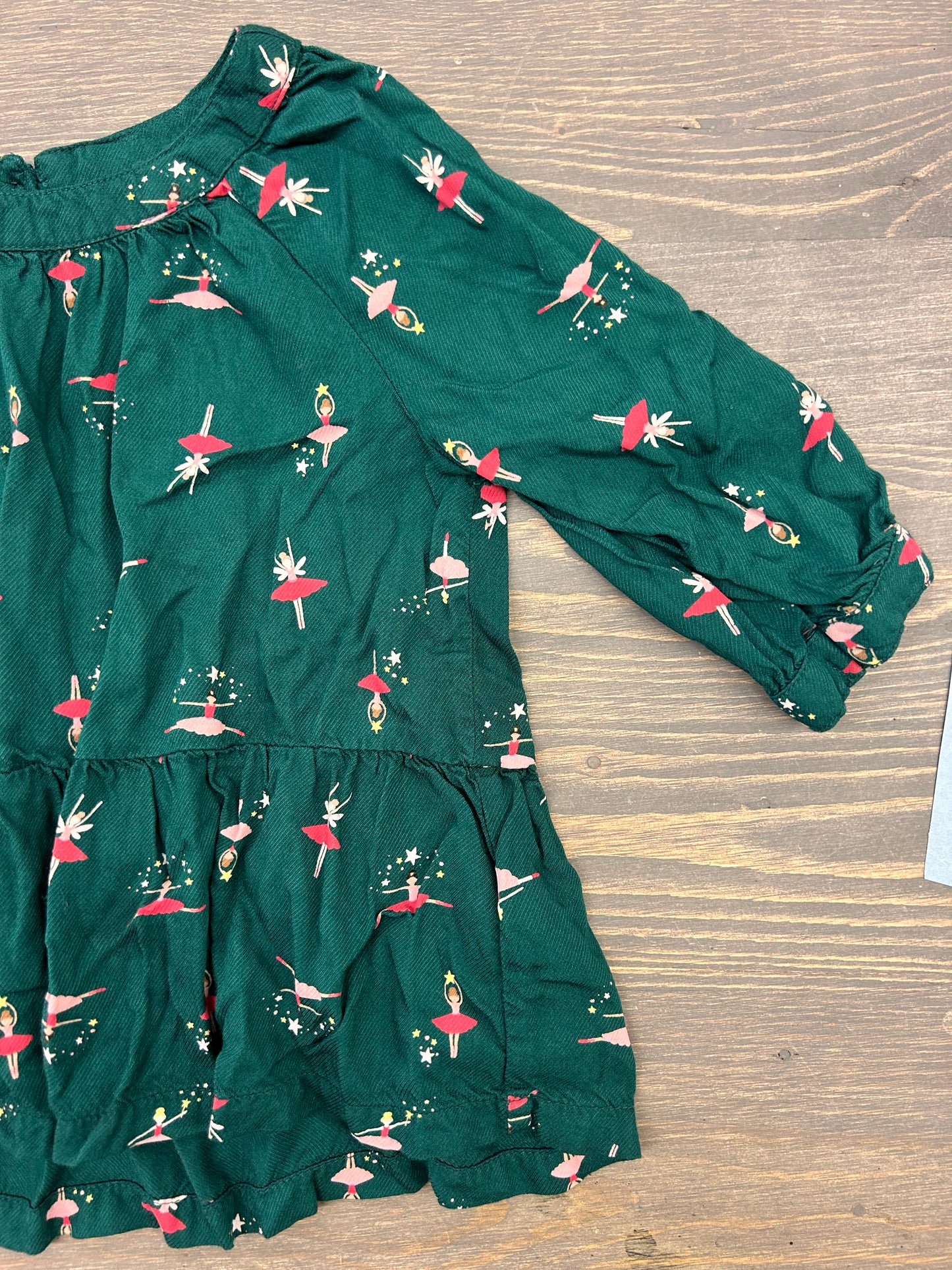 Old navy 3t green ballerina blouse