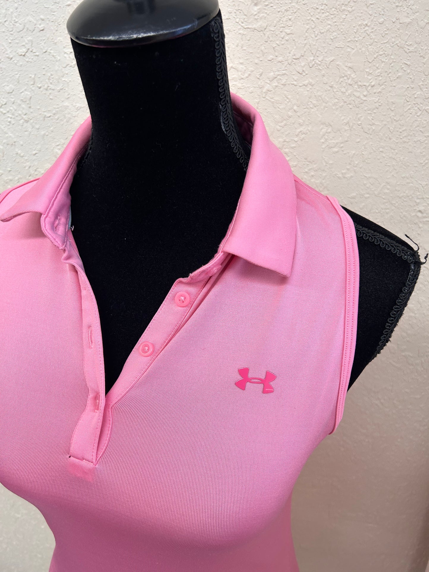 Under armour xs pink polo tank