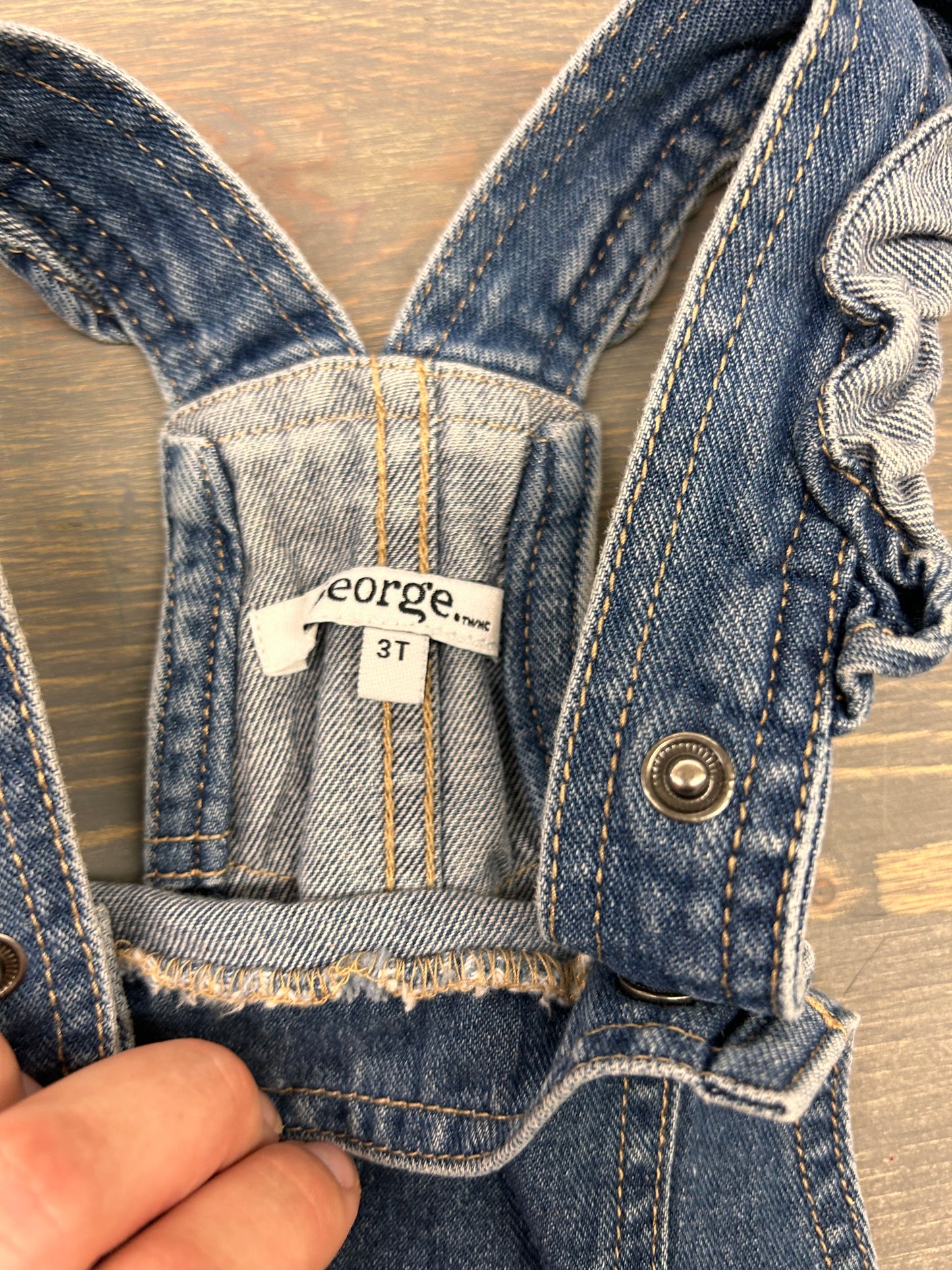 George 3t denim overalls