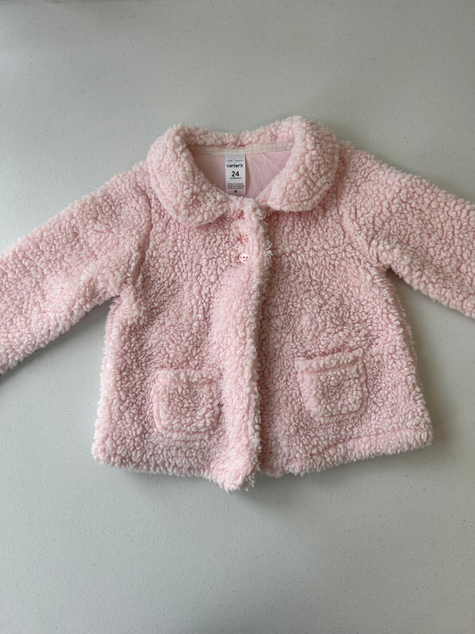 Carters 24m pink Sherpa jacket