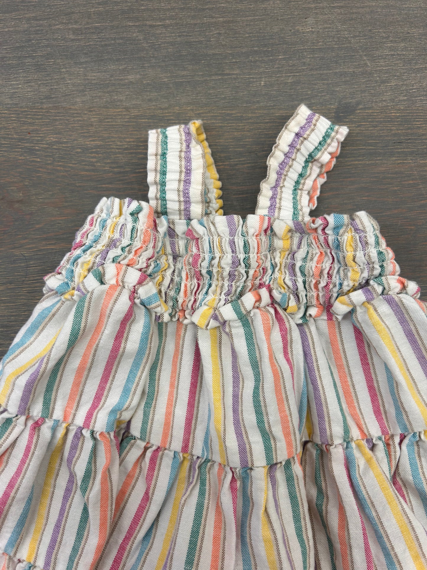 Gap 3/6m rainbow striped dress