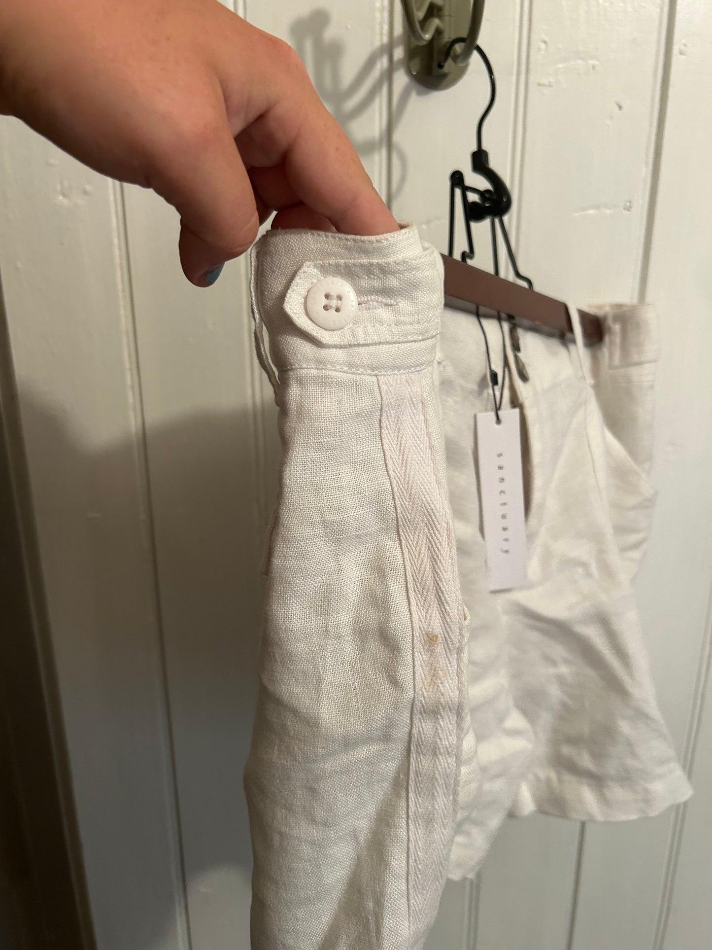 NEW Sanctuary 29 white linen shorts