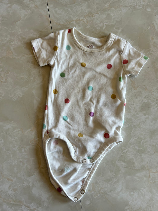H&M 3m polka dot onesie