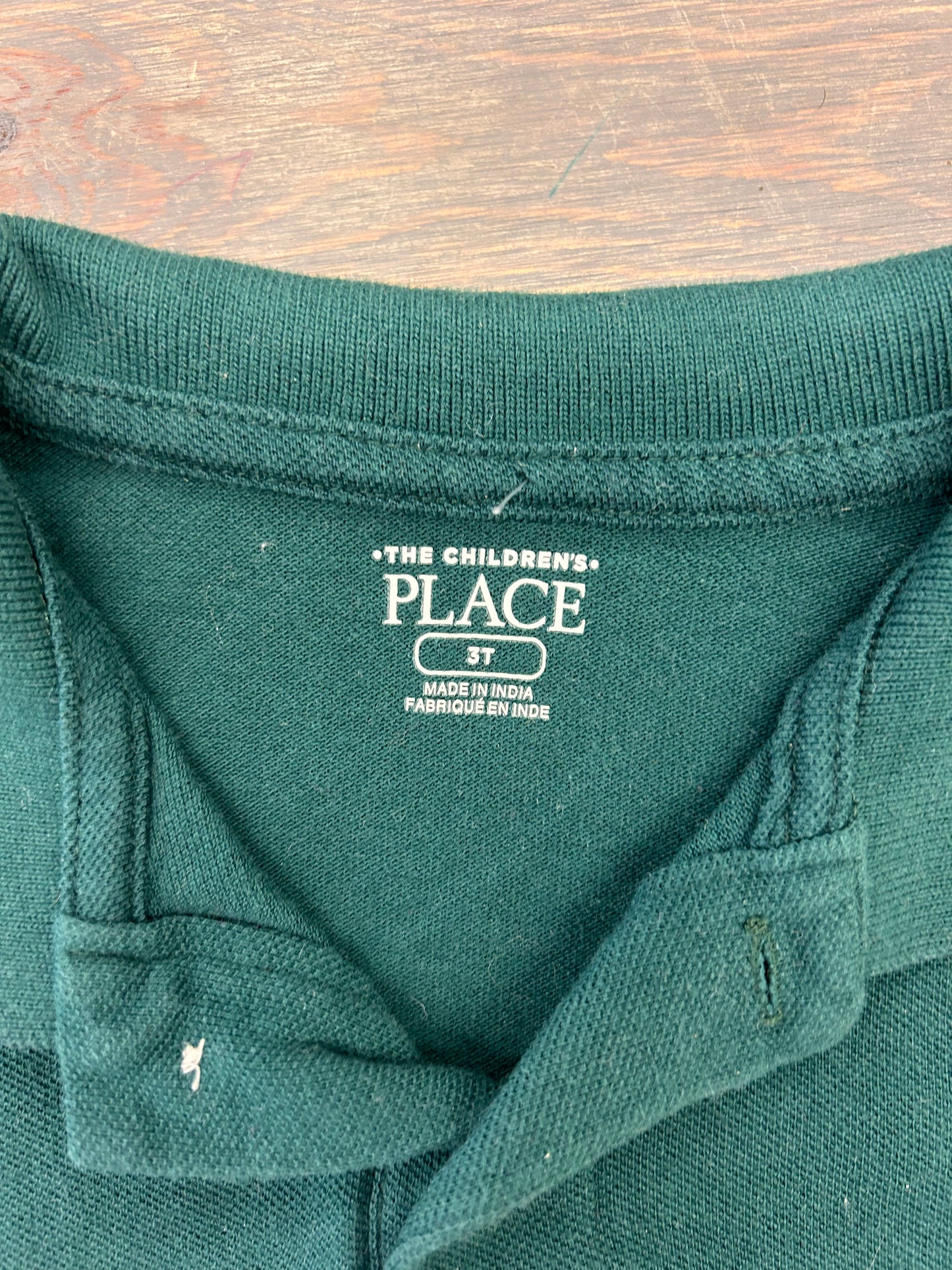 Children’s place 3t green polo