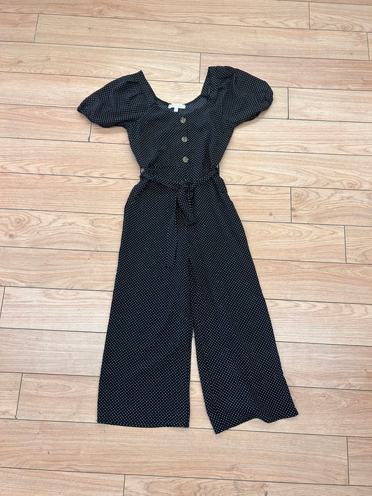 Monteau small black polka dot jumpsuit