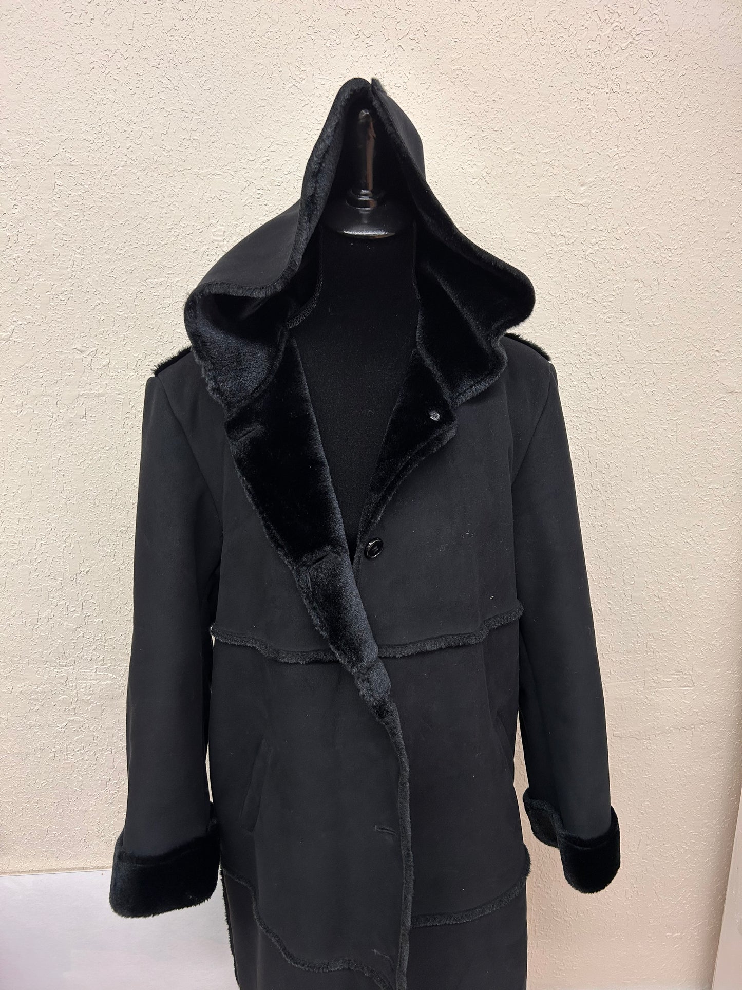 Liz Claiborne medium black suede jacket