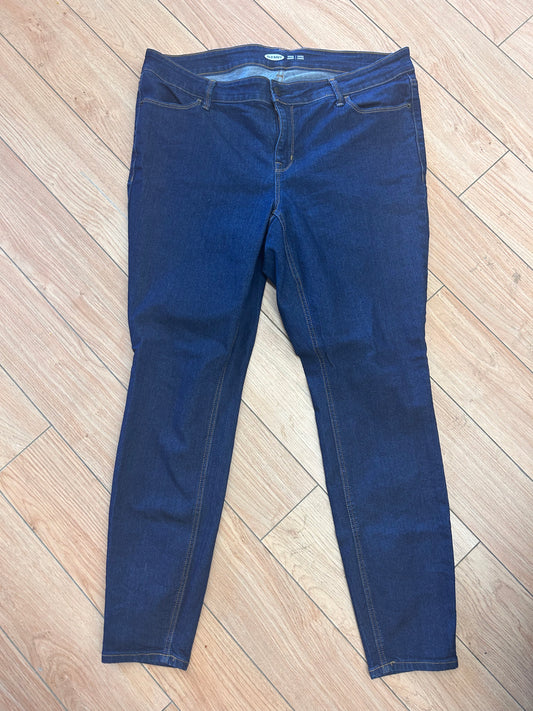 Old navy 18 TALL dark wash skinny jeans