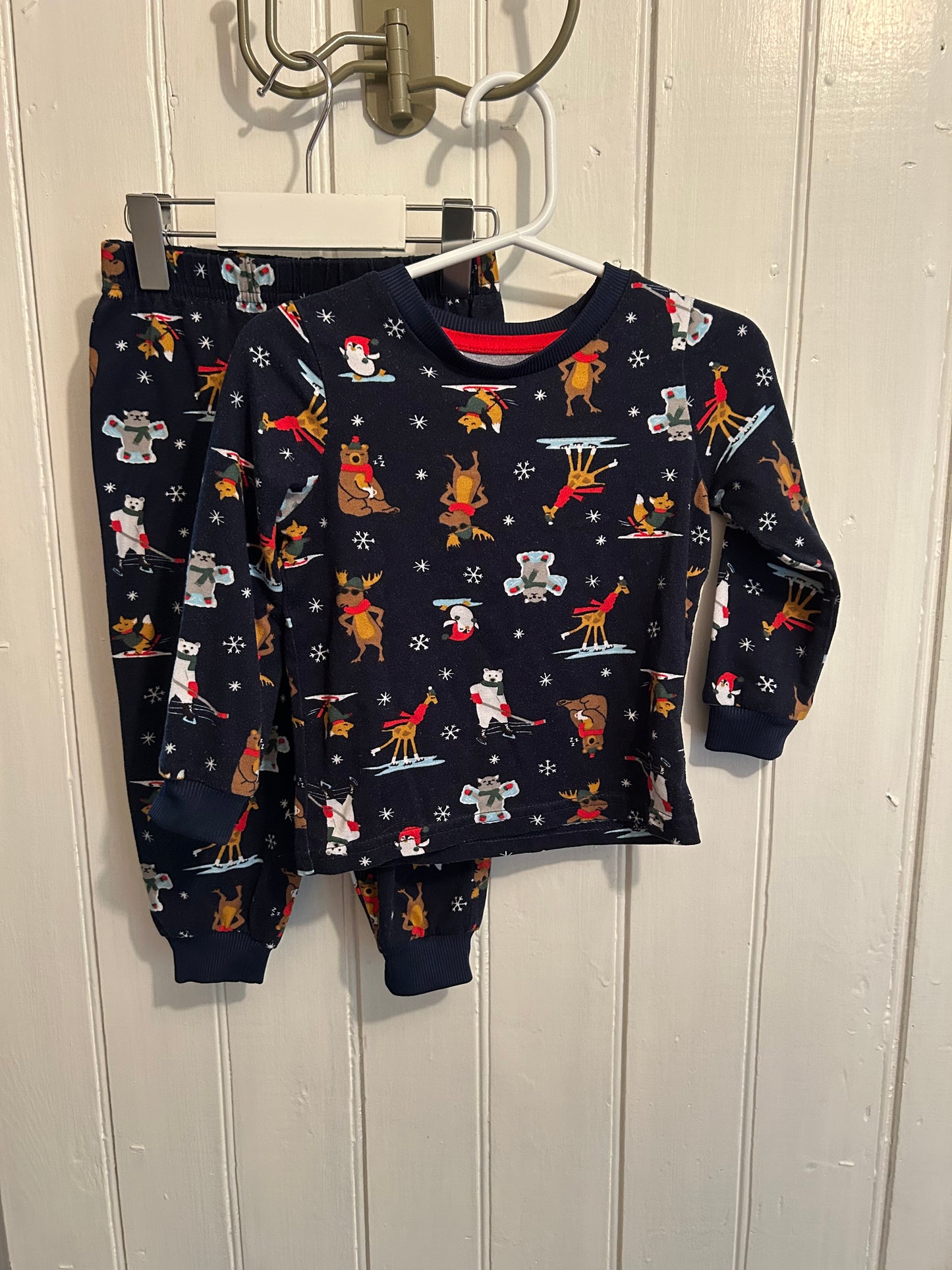 Monkey bars 18m winter animal 2pc sleep set
