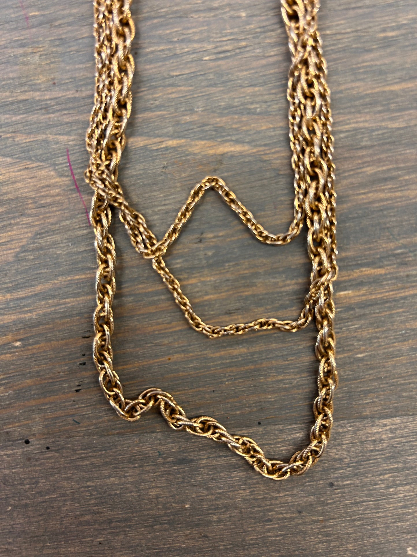 Gold multi-chain necklace