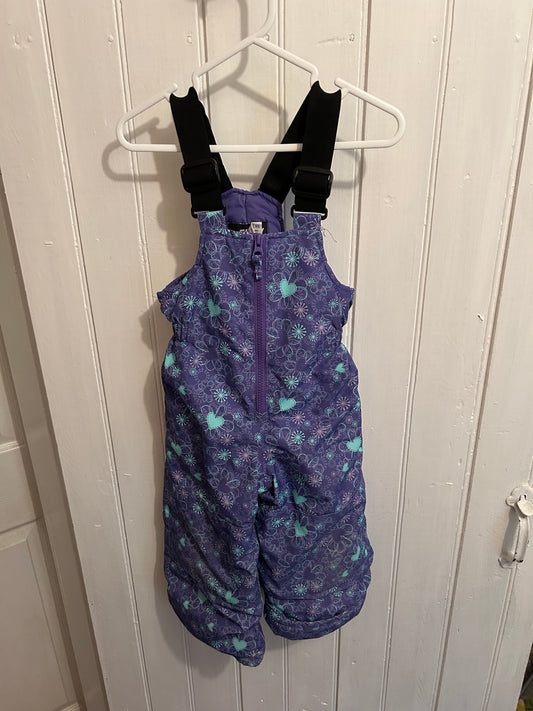 Gusti 2t purple & blue floral snowpants