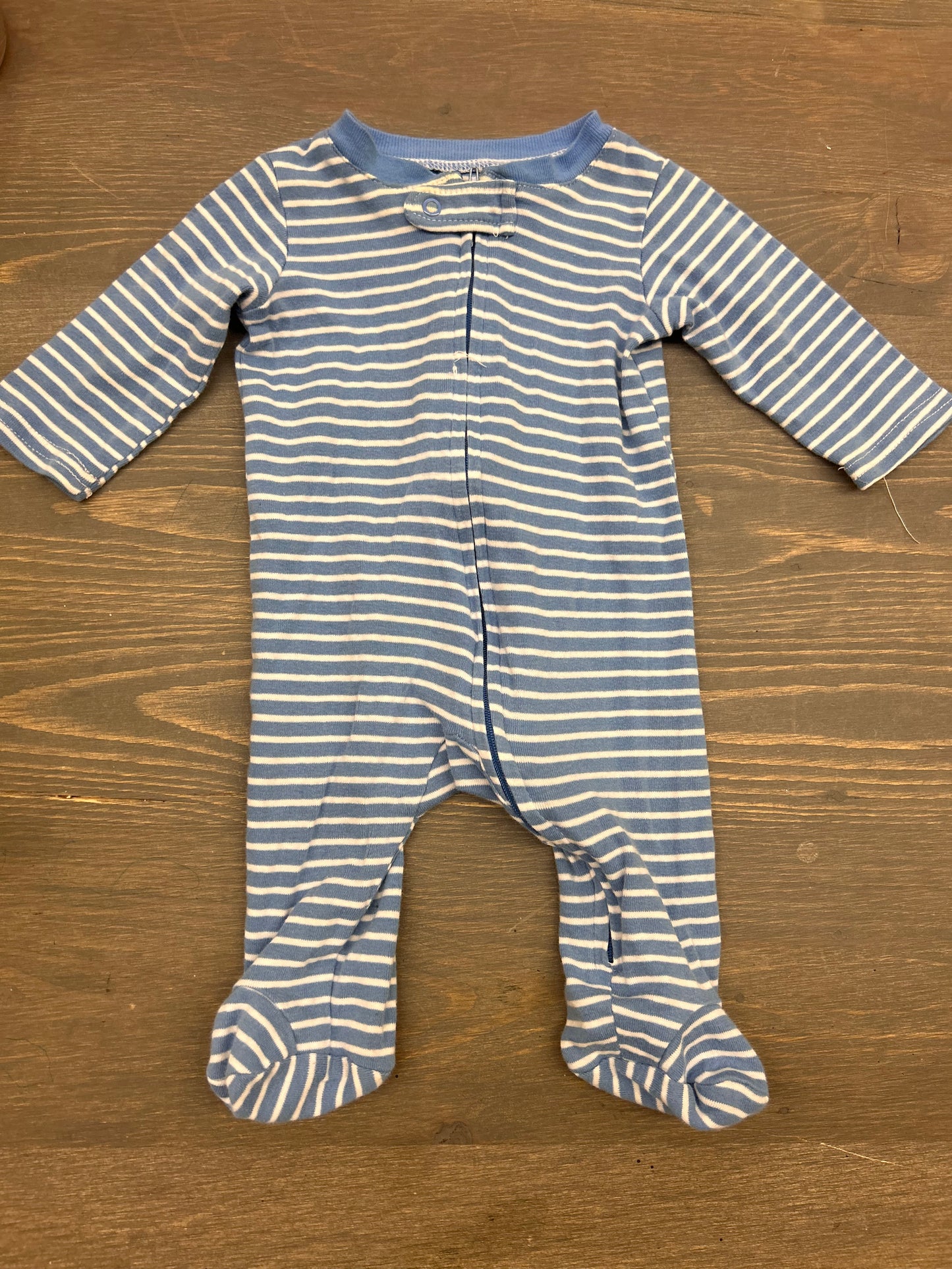 Little wonders 0/3m blue striped sleeper