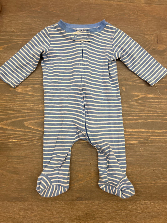 Little wonders 0/3m blue striped sleeper