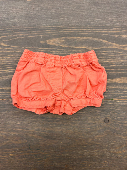 Carters newborn peach shorts