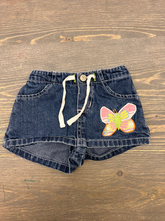 Old navy 3/6m denim butterfly skort