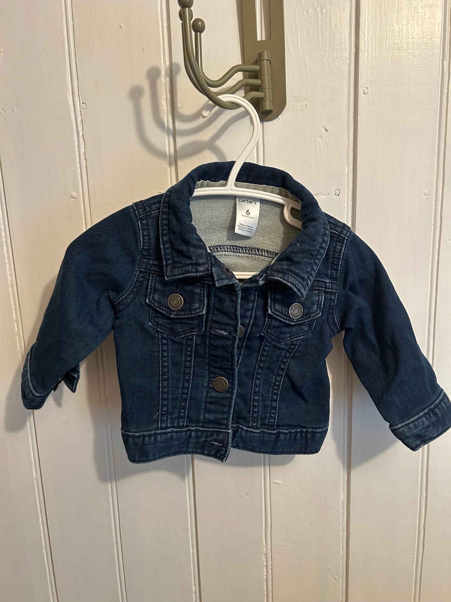 Carters 6m dark wash denim jacket