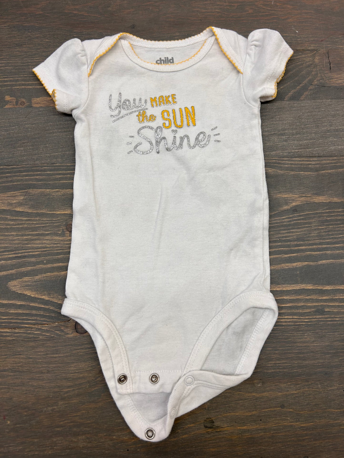 Carters 6/9m sunshine onesie