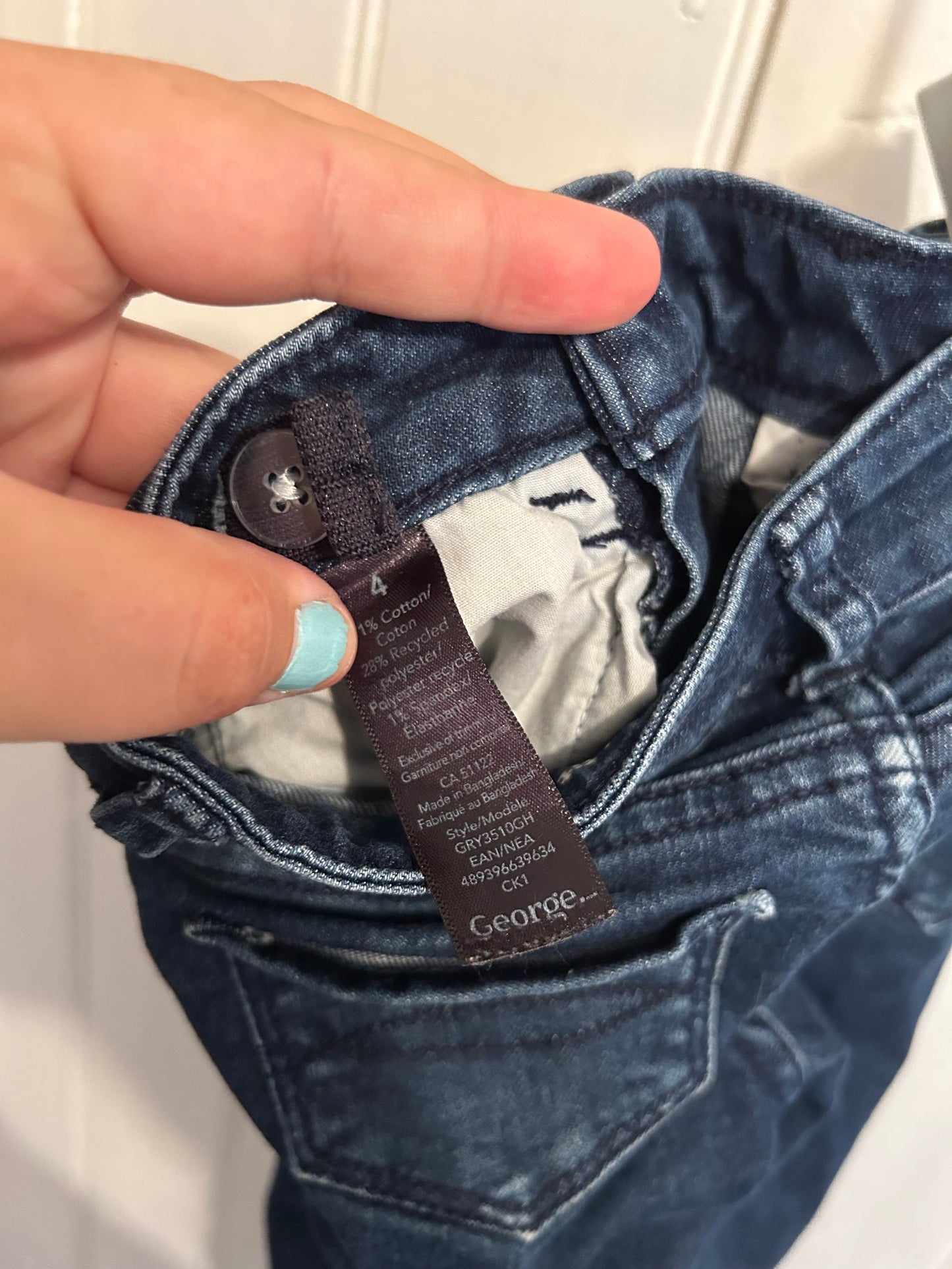 George 4 dark wash skinny jeans