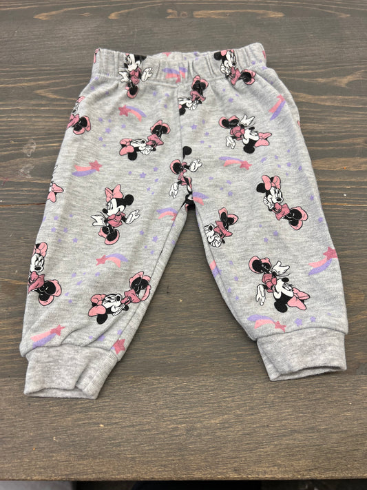 Disney 3/6m grey Minnie pants