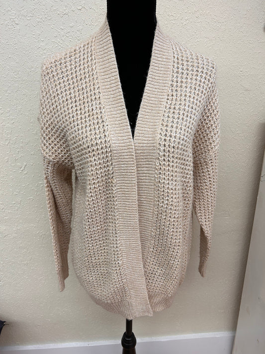 Garage small tan cardigan