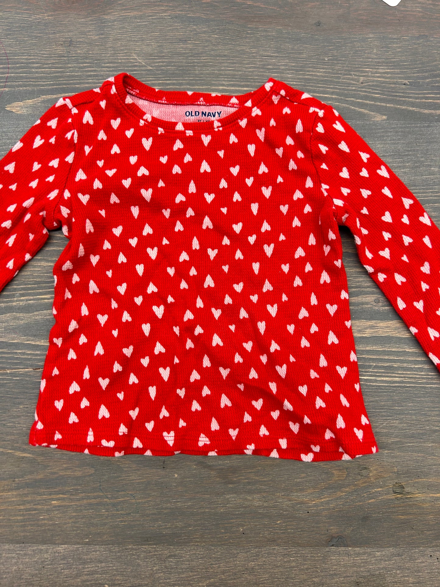 Old navy 4t red heart top