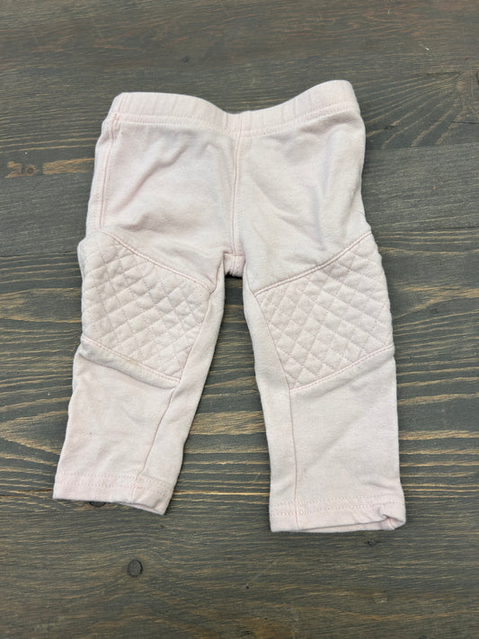 Urban kids 3/6m pale pink quilted knee pants