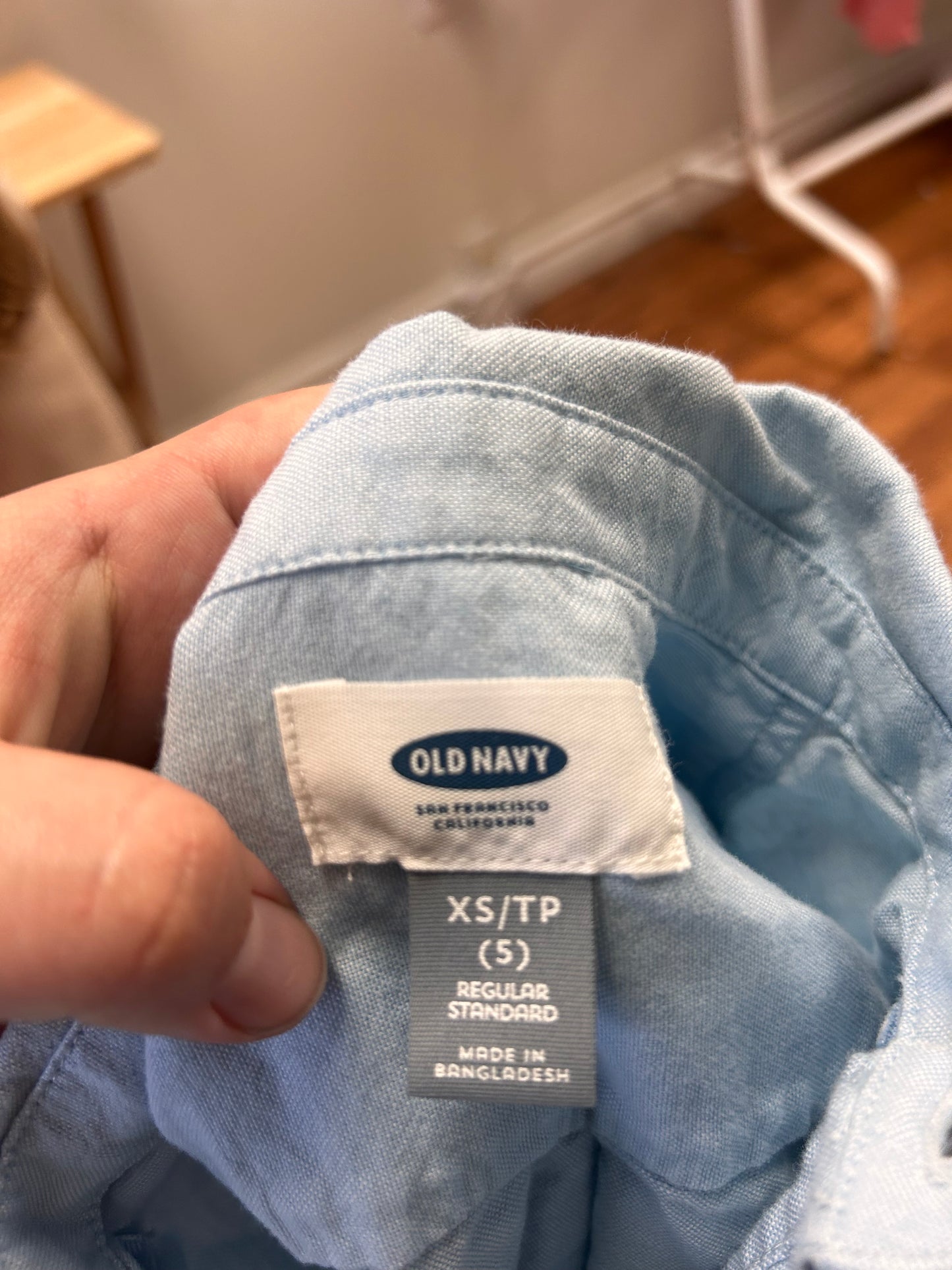 Old navy 5 light blue flannel