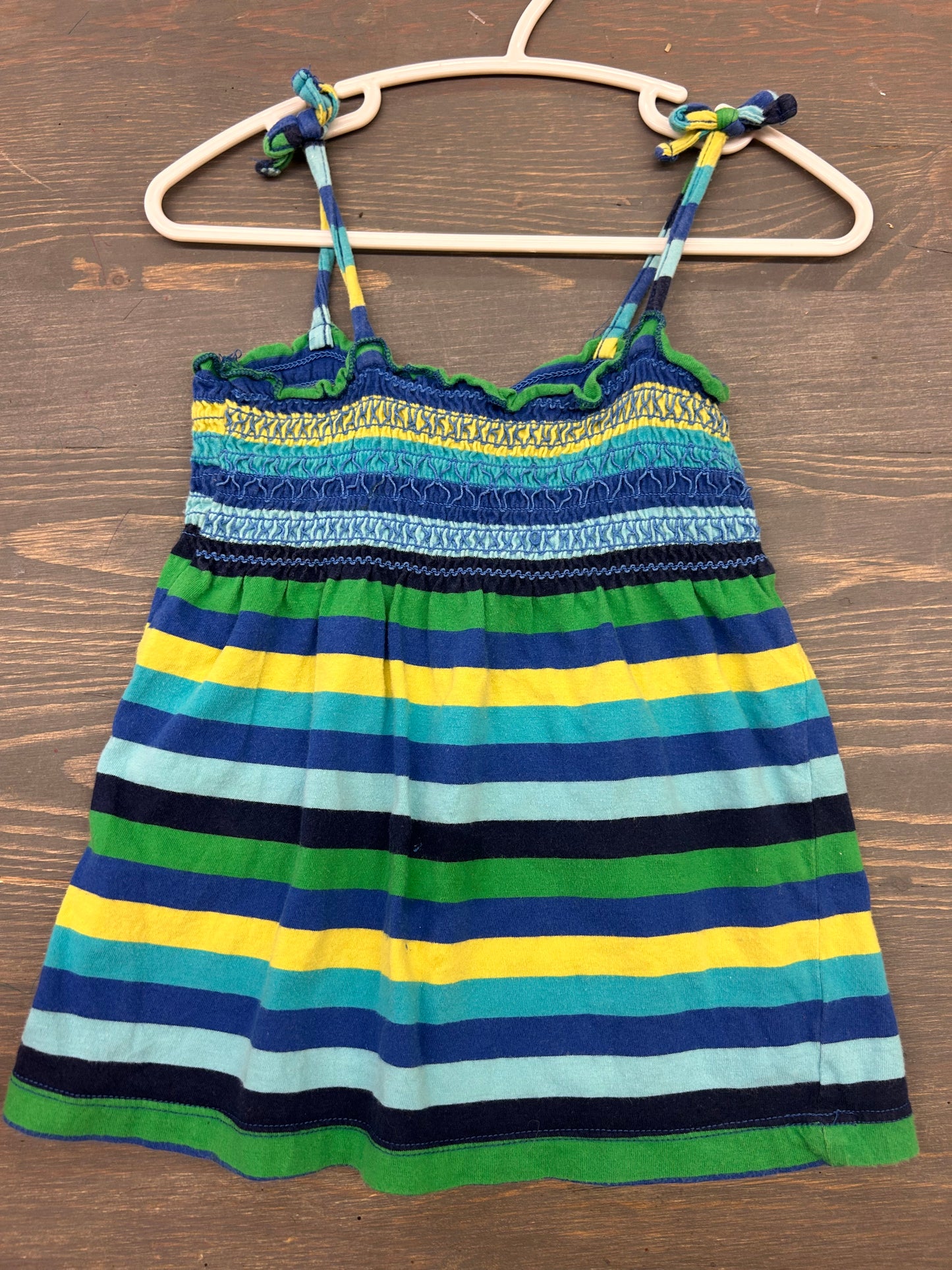 Oshkosh 3t blue & green striped tank top