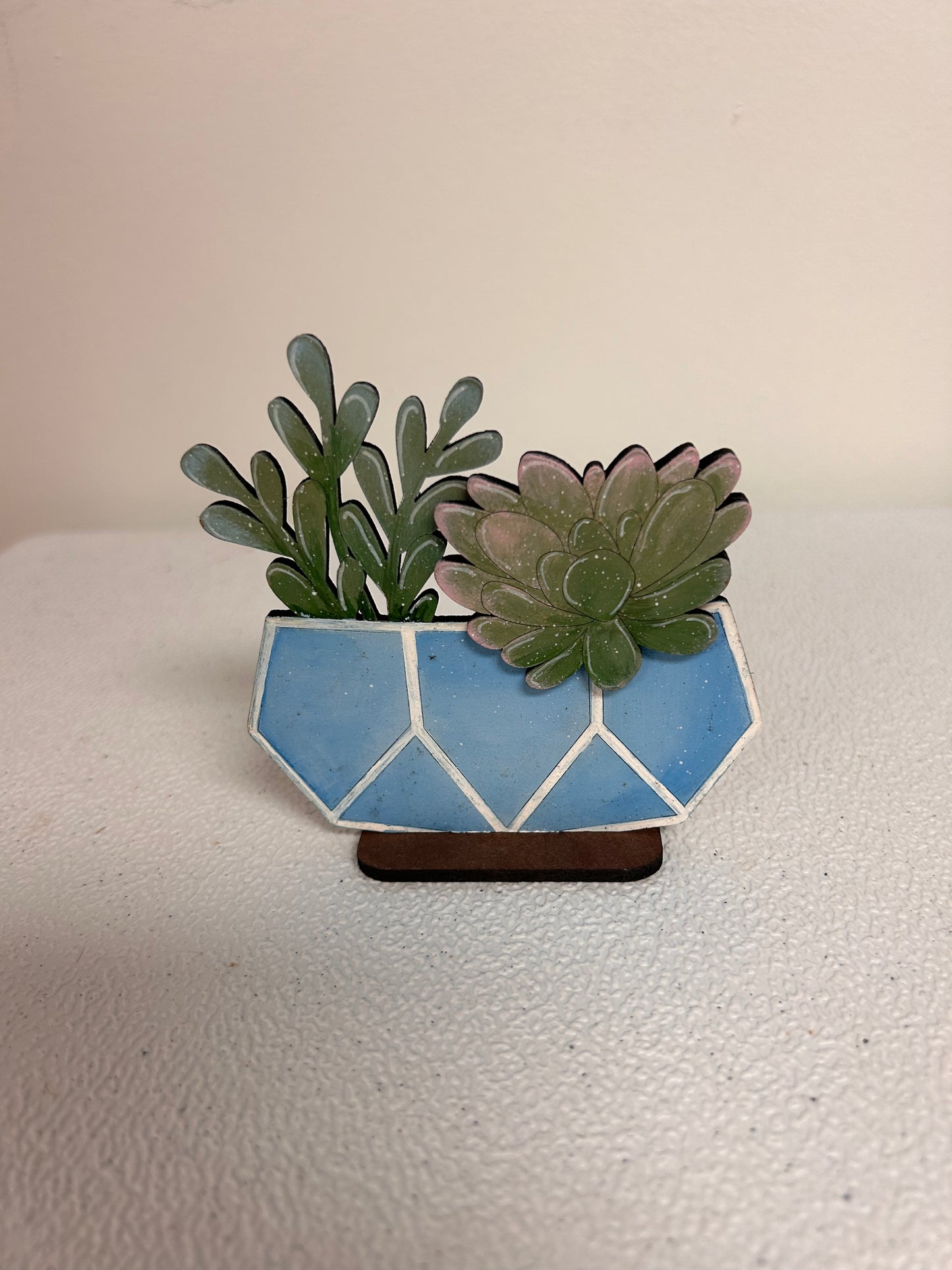 Wooden 3D plant - large