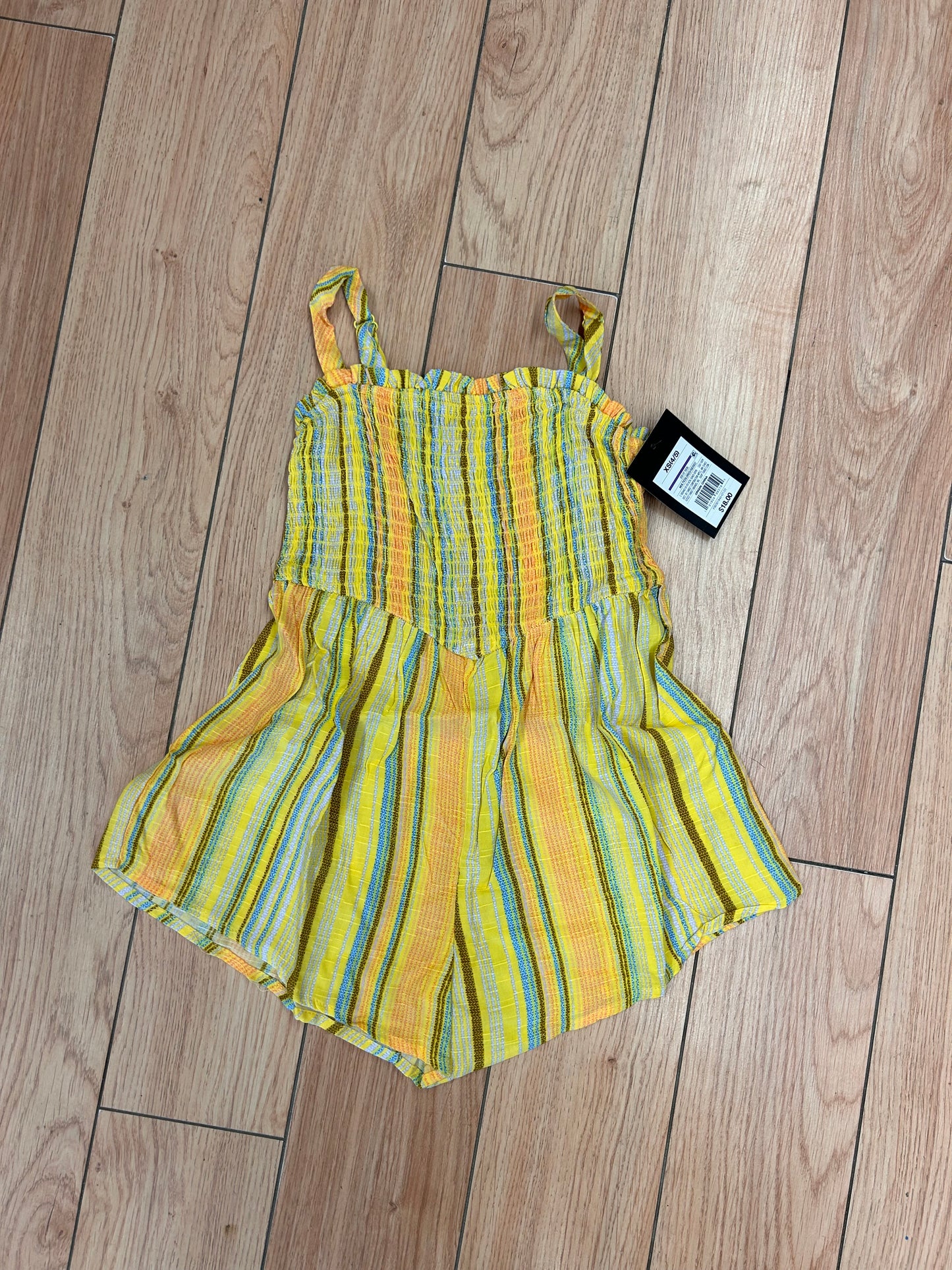 NEW Art class 4/5 yellow striped romper