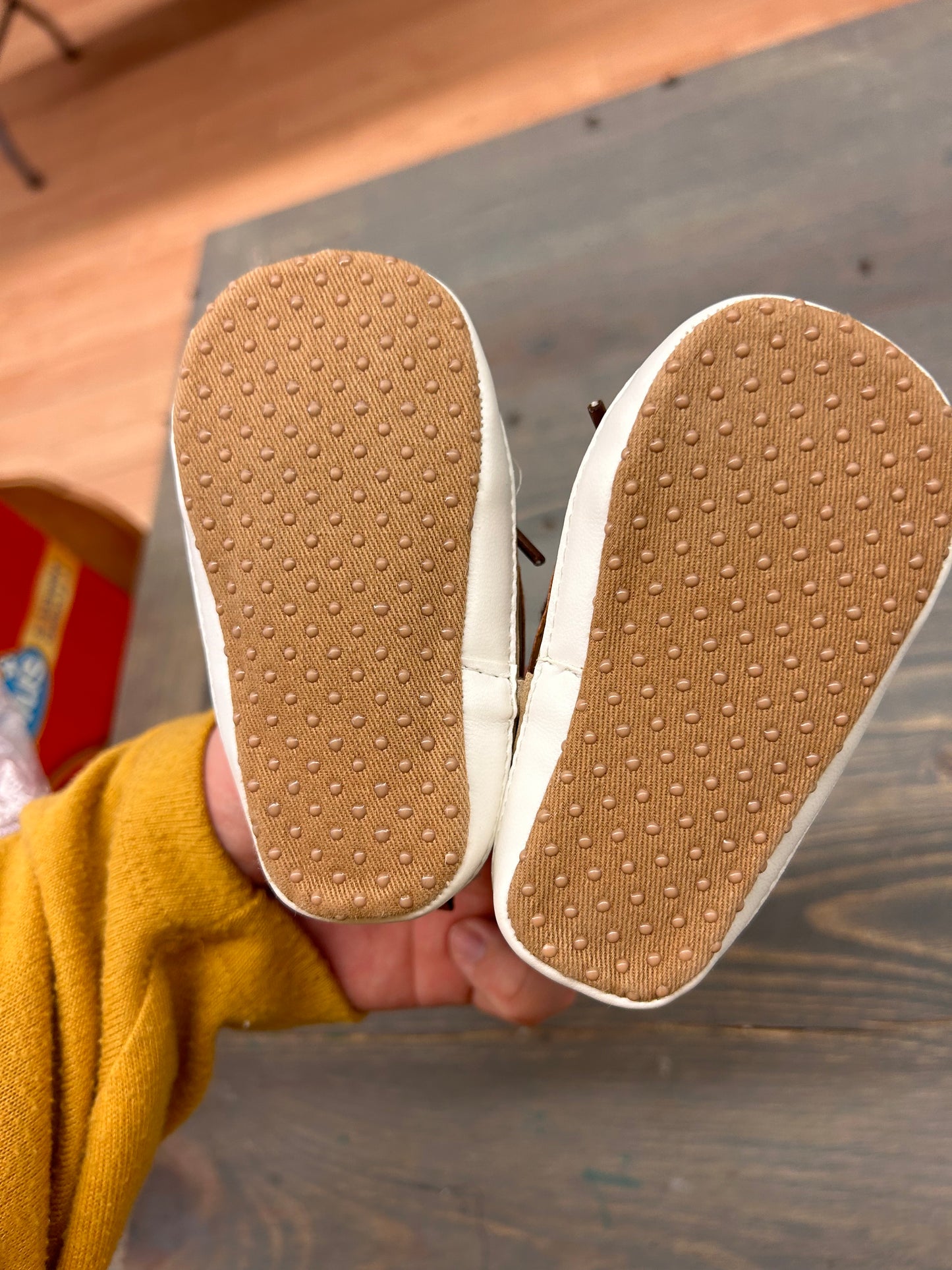 Old navy 6/12m brown loafers