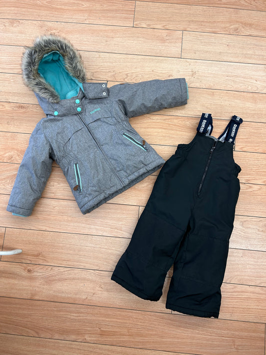 Oshkosh 2t grey snowsuit