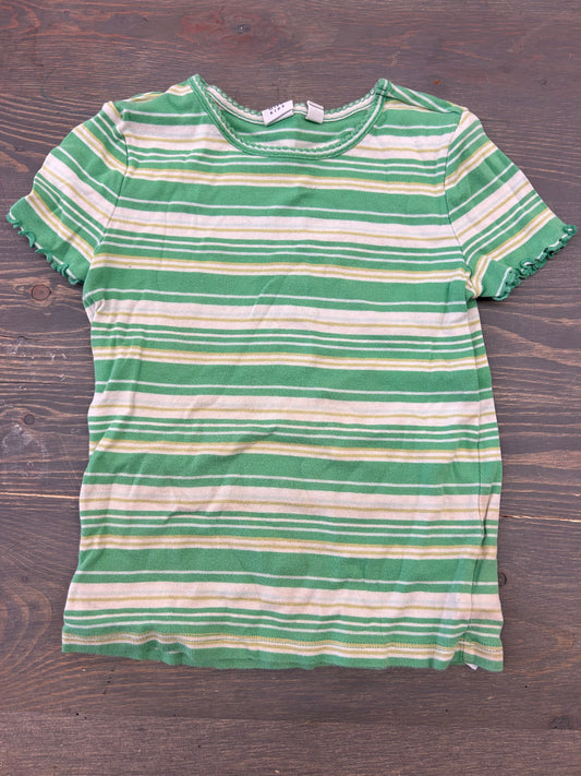 Gap medium green striped T-shirt