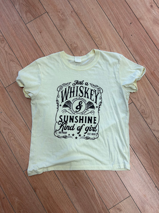 Streetwear society small yellow whiskey T-shirt