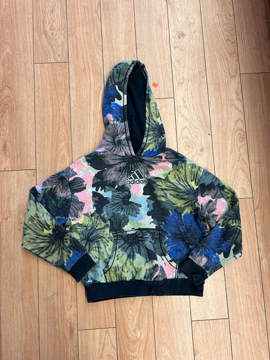 Adidas youth 14 floral hoodie