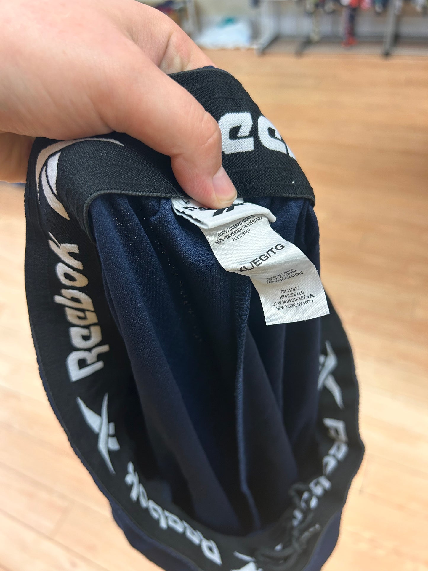 Reebok xl navy blue athletic shorts