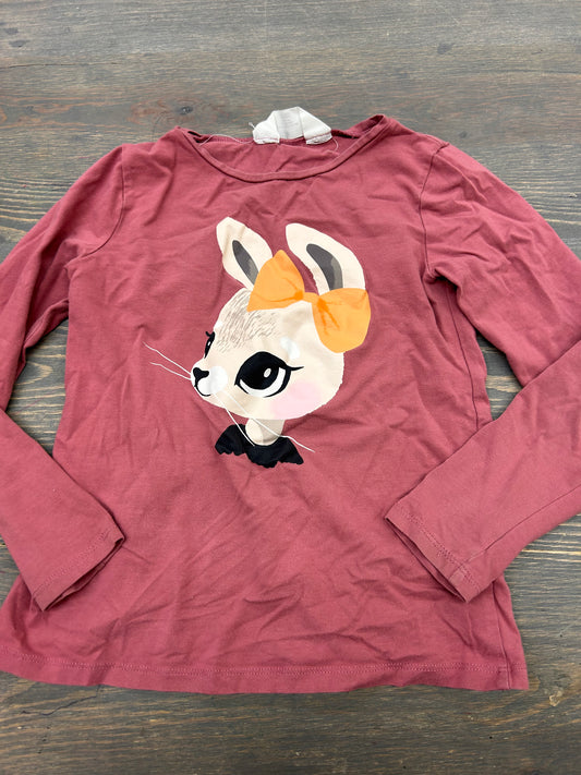 H&M 6/8 pink rabbit shirt