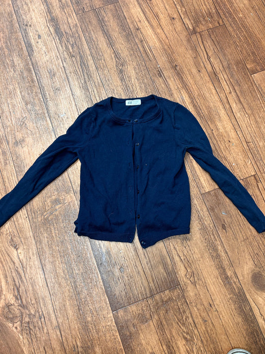 H&M 6-8 blue cardigan