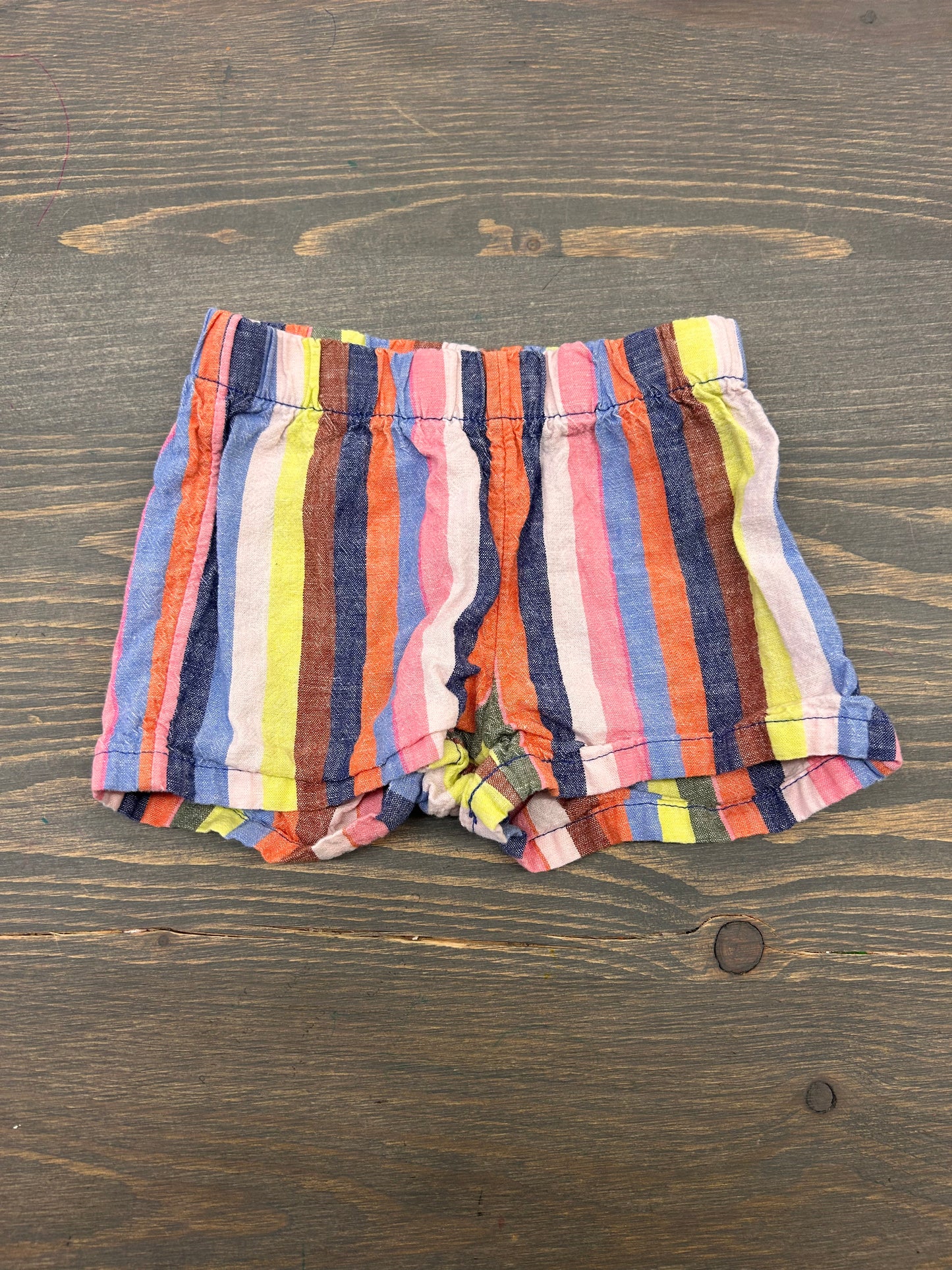 Carters 6m rainbow striped shorts