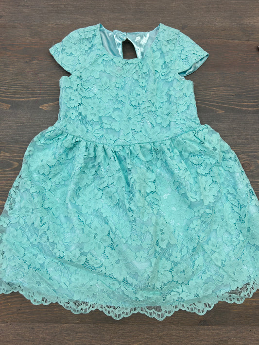 Children’s place 4t teal lace dress