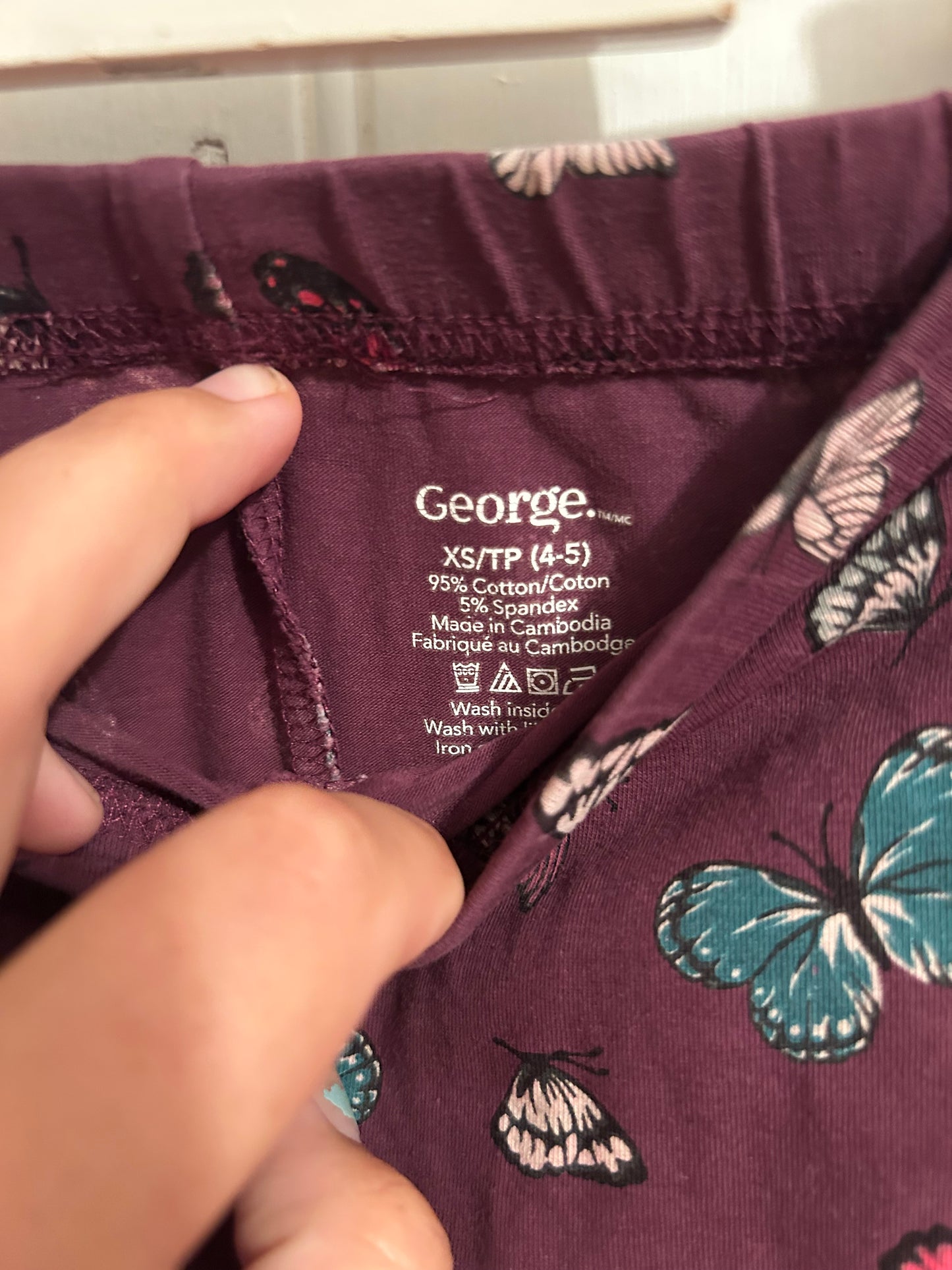 George 4/5 butterfly leggings