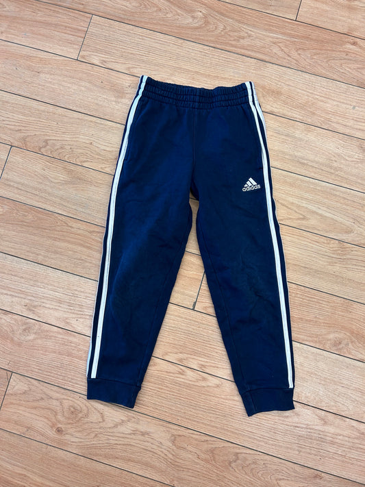 Adidas youth small navy blue joggers