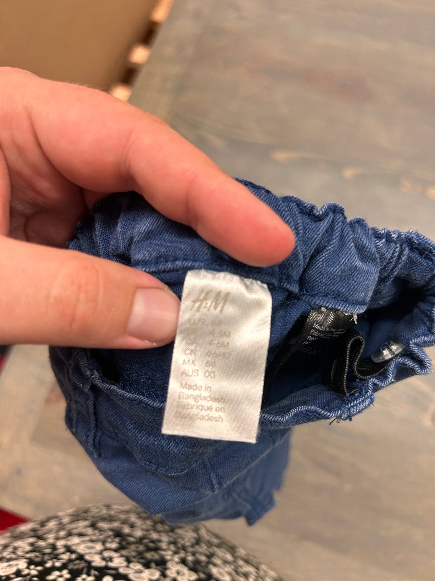 H&M 4/6m navy jeans