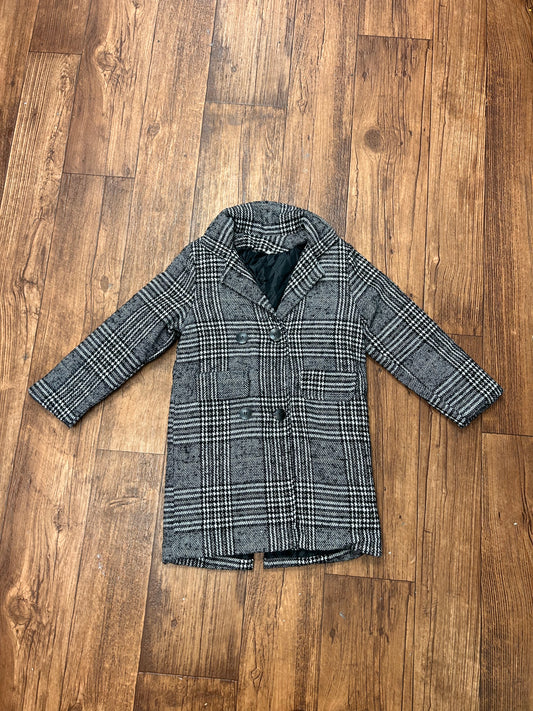 Small shop youth 8 black plaid fall jacket