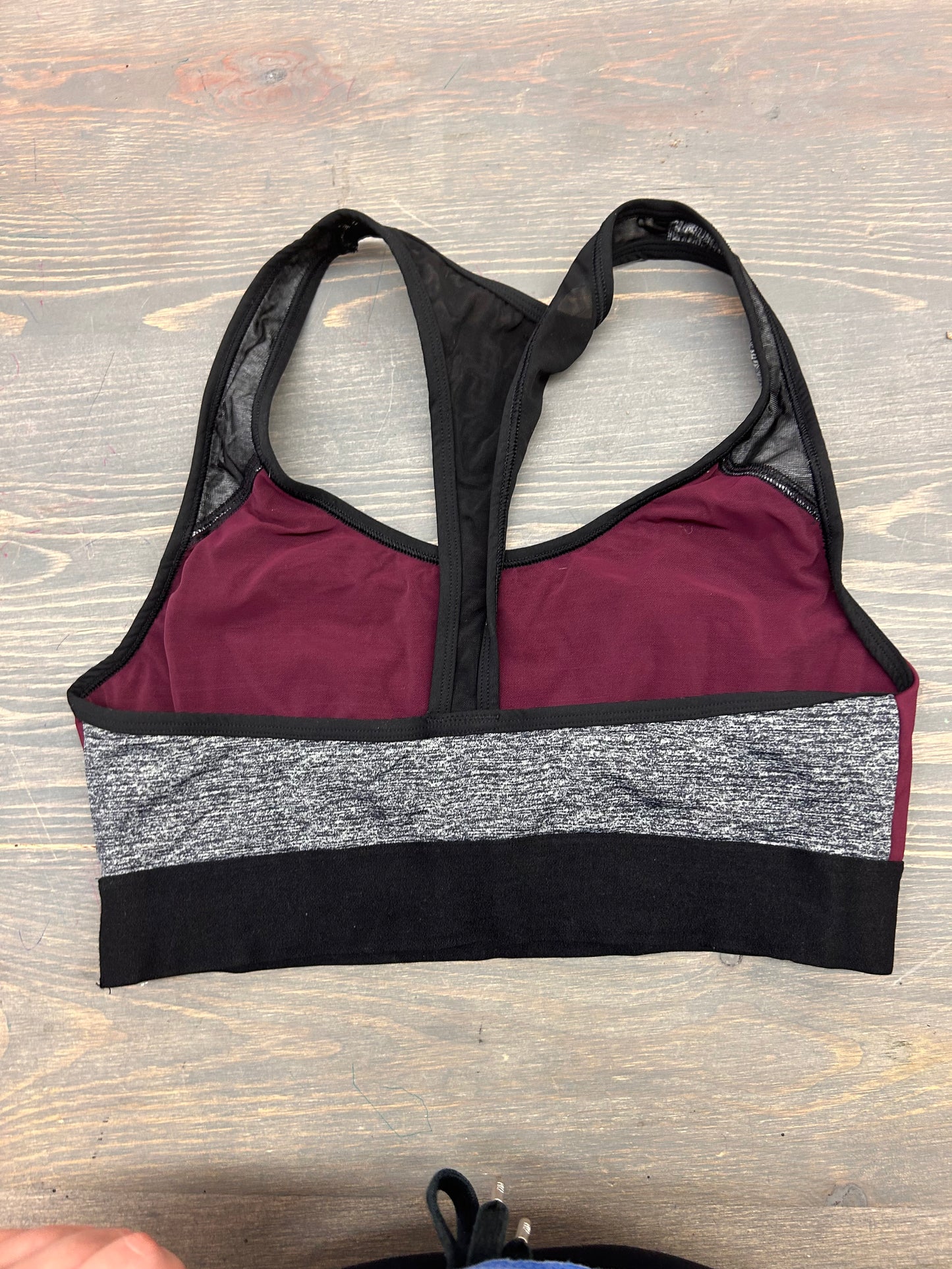 Victoria secret pink large burgundy sports bra